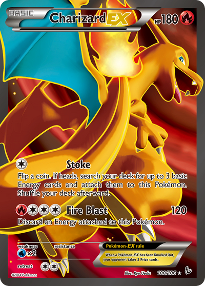Charizard-EX (EX) (100/110) [XY: Flashfire]
