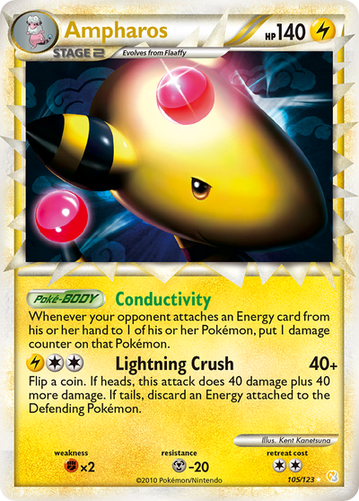 Ampharos (Prime) (105/124) [HeartGold & SoulSilver]