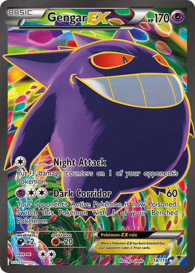 Gengar-EX (EX) (114/124) [XY: Phantom Forces]