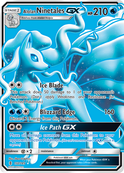 Alolan Ninetales-GX (GX) (132/180) [Sun & Moon: Guardians Rising]