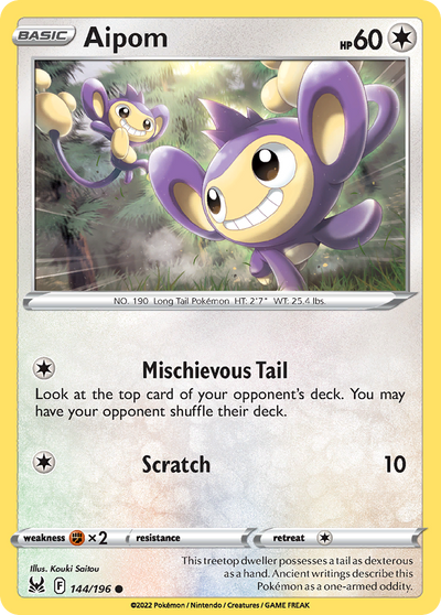 Aipom (144/217) [Sword & Shield: Lost Origin]