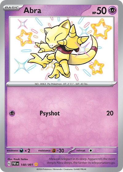 Abra (148/245) [Scarlet & Violet: Paldean Fates]