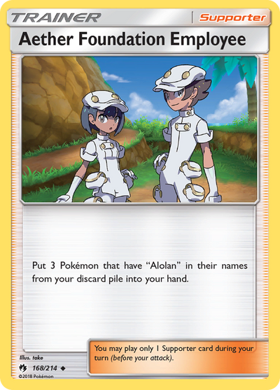 Aether Foundation Employee (168/240) [Sun & Moon: Lost Thunder]