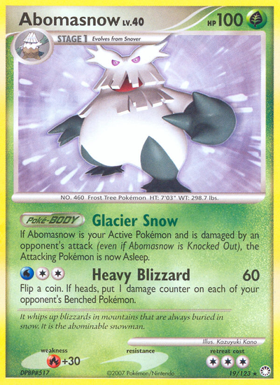 Abomasnow (19/124) [Diamond & Pearl: Mysterious Treasures]