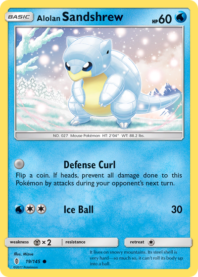 Alolan Sandshrew (19/180) [Sun & Moon: Guardians Rising]