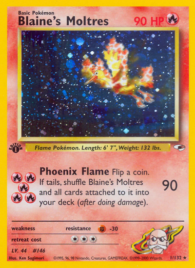 Blaine's Moltres (1/132) [Gym: Gym Heroes]