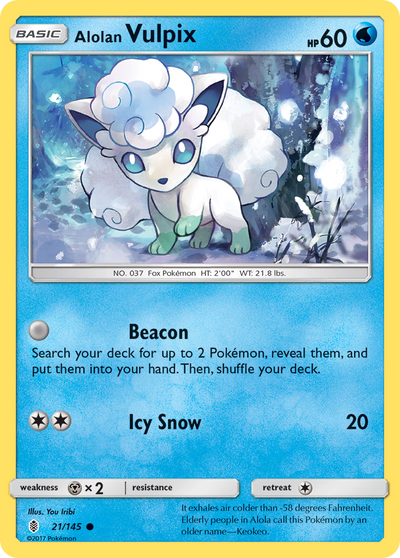 Alolan Vulpix (21/180) [Sun & Moon: Guardians Rising]