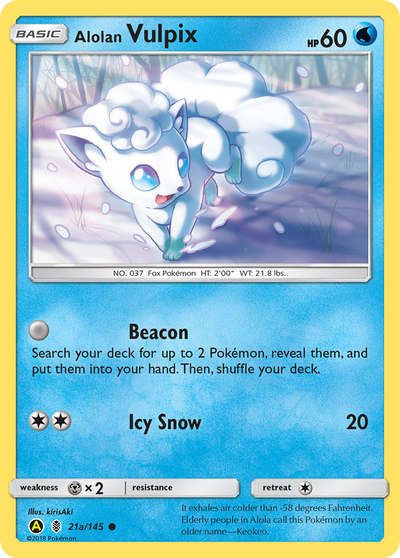 Alolan Vulpix (21a/180) [Sun & Moon: Guardians Rising]