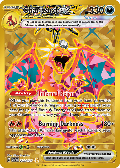 Charizard ex (ex, Tera) (228/230) [Scarlet & Violet: Obsidian Flames]