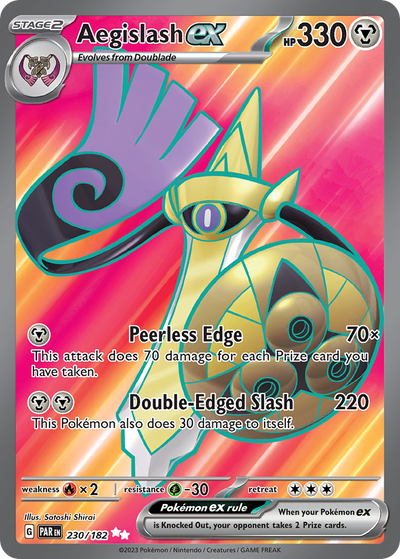 Aegislash ex (ex) (230/266) [Scarlet & Violet: Paradox Rift]