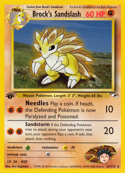 Brock's Sandslash (23/132) [Gym: Gym Heroes]