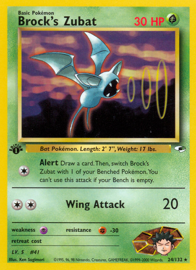 Brock's Zubat (24/132) [Gym: Gym Heroes]