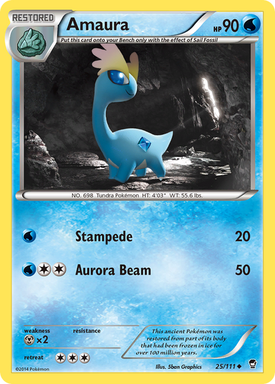 Amaura (Restored) (25/114) [XY: Furious Fists]