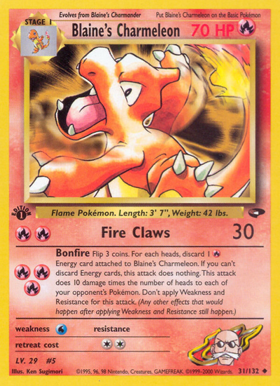 Blaine's Charmeleon (31/132) [Gym: Gym Challenge]