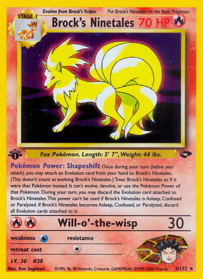 Brock's Ninetales (3/132) [Gym: Gym Challenge]