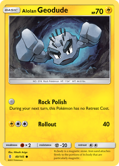 Alolan Geodude (40/180) [Sun & Moon: Guardians Rising]