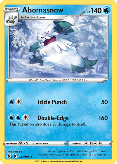 Abomasnow (43/217) [Sword & Shield: Lost Origin]