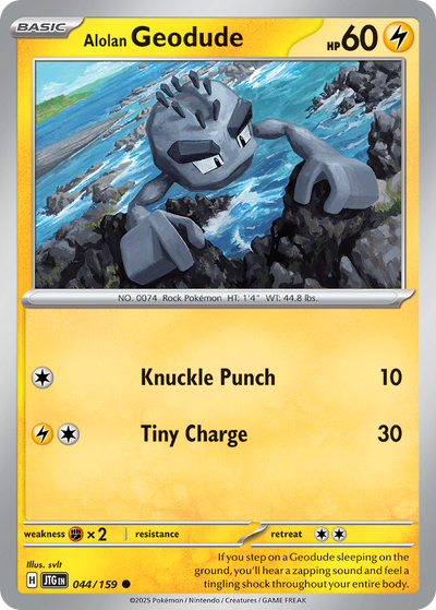 Alolan Geodude (44/190) [Scarlet & Violet: Journey Together]