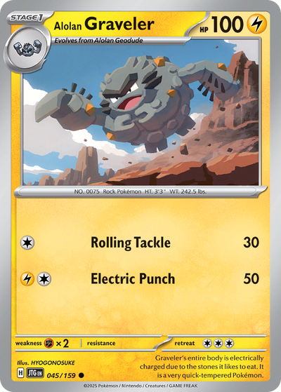Alolan Graveler (45/190) [Scarlet & Violet: Journey Together]