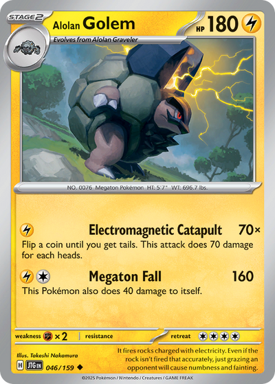Alolan Golem (46/190) [Scarlet & Violet: Journey Together]