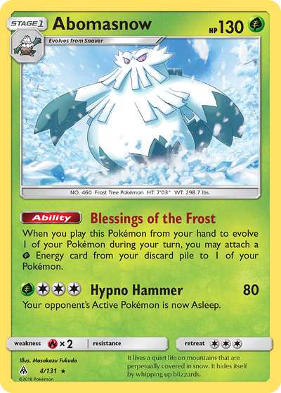 Abomasnow (4/150) [Sun & Moon: Forbidden Light]