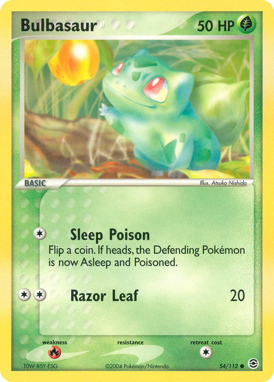 Bulbasaur (54/116) [EX: FireRed & LeafGreen]