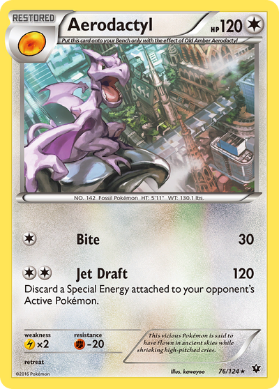 Aerodactyl (Restored) (76/129) [XY: Fates Collide]