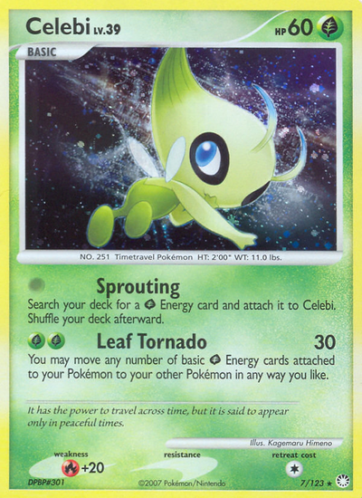 Celebi (7/124) [Diamond & Pearl: Mysterious Treasures]