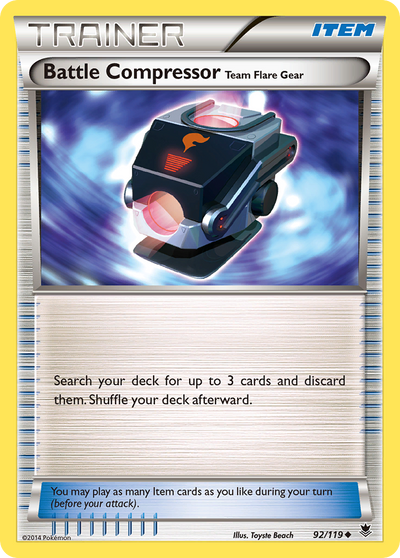Battle Compressor Team Flare Gear (92/124) [XY: Phantom Forces]