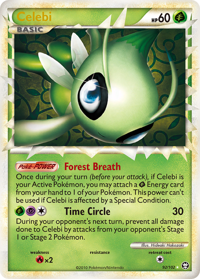 Celebi (Prime) (92/103) [HeartGold & SoulSilver: HS—Triumphant]