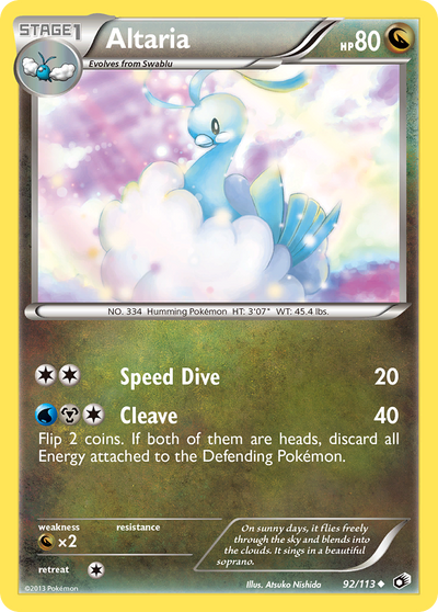 Altaria (92/140) [Black & White: Legendary Treasures]