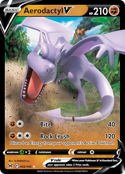Aerodactyl V (V) (92/217) [Sword & Shield: Lost Origin]